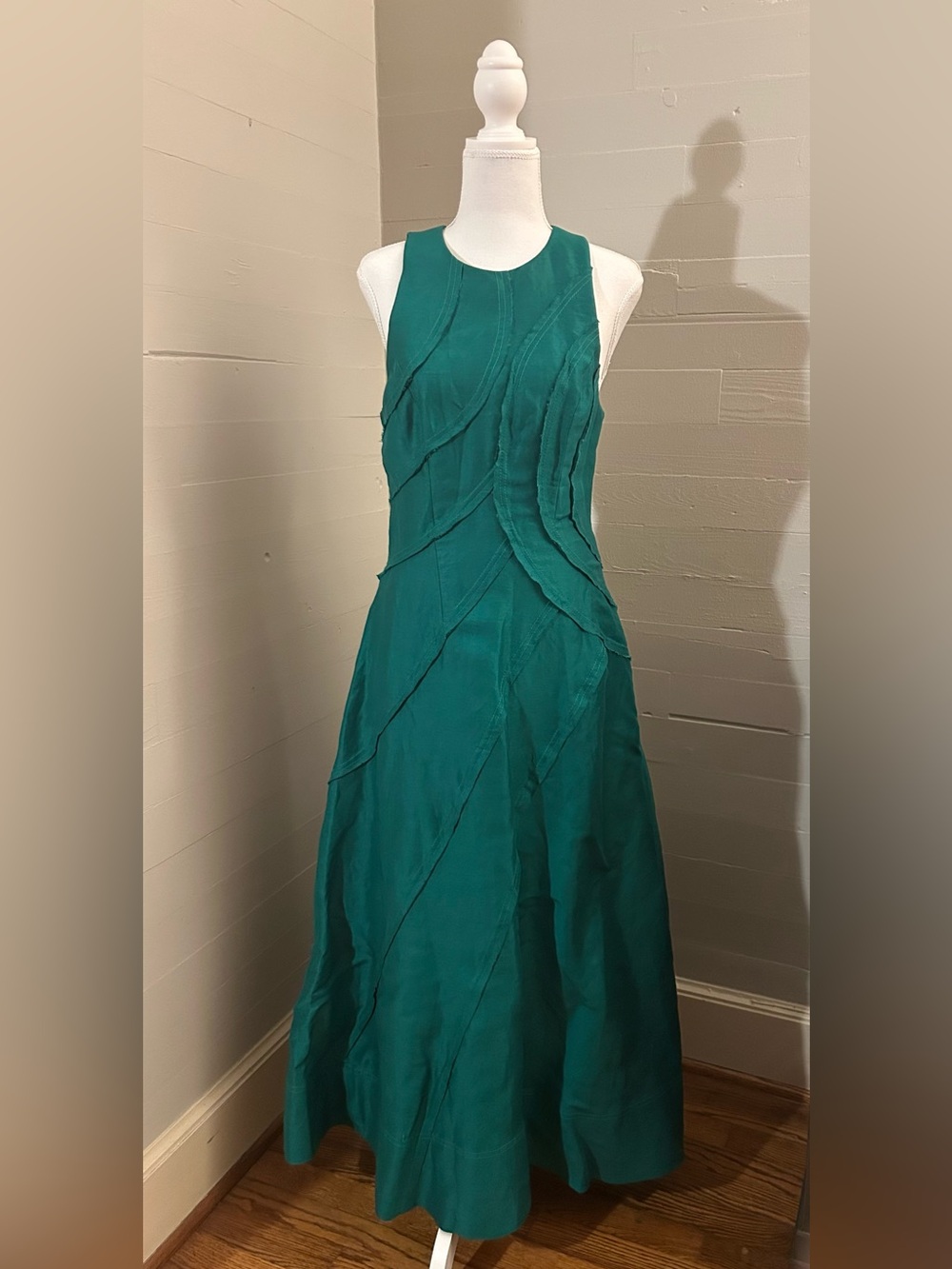 Aje dress in emerald green